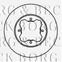 BBD4986 Borg&beck disco de freno delantero