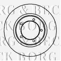 BBD4980 Borg&beck freno de disco delantero