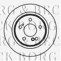 BBD4998 Borg&beck disco de freno trasero