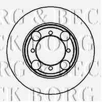 BBD4989 Borg&beck freno de disco delantero