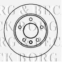 BBD4887 Borg&beck freno de disco delantero