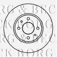 BBD4880 Borg&beck disco de freno trasero