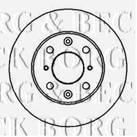 BBD4848 Borg&beck freno de disco delantero
