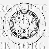 Disco de freno trasero BBD4923 Borg&beck