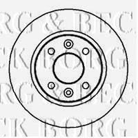 BBD4928 Borg&beck freno de disco delantero