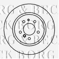 BBD5151 Borg&beck disco de freno trasero
