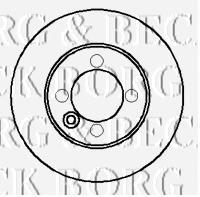 Freno de disco delantero BBD5701S Borg&beck