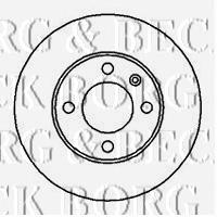 BBD5110 Borg&beck freno de disco delantero