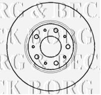 BBD5130 Borg&beck disco de freno trasero