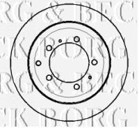 BBD5749S Borg&beck disco de freno trasero