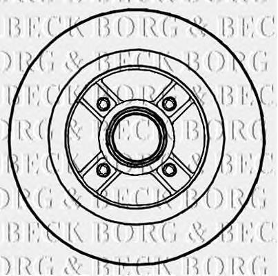 BBD5721S Borg&beck disco de freno trasero