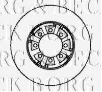 BBD5718S Borg&beck Freno de disco trasero