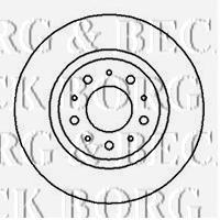 BBD5051 Borg&beck disco de freno delantero