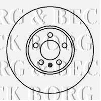 BBD5060 Borg&beck freno de disco delantero