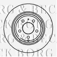 BBD5062 Borg&beck disco de freno trasero