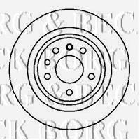 BBD5057 Borg&beck disco de freno trasero