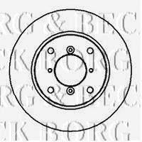 BBD5026 Borg&beck freno de disco delantero