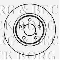 BBD5022 Borg&beck freno de disco delantero