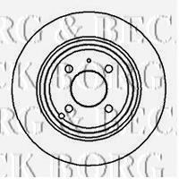 BBD5038 Borg&beck disco de freno trasero