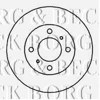 BBD5097 Borg&beck disco de freno delantero