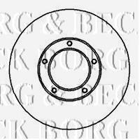 BBD5105 Borg&beck freno de disco delantero