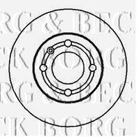 BBD5109 Borg&beck disco de freno delantero