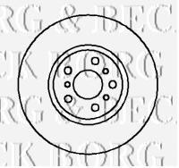 BBD5108 Borg&beck freno de disco delantero