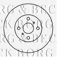 BBD5104 Borg&beck disco de freno delantero