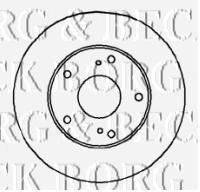 BBD4331 Borg&beck disco de freno delantero