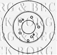 Freno de disco delantero BBD4399 Borg&beck