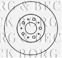 BBD4389 Borg&beck freno de disco delantero