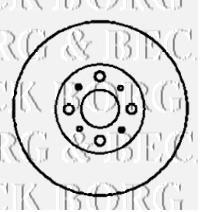 BBD4349 Borg&beck freno de disco delantero