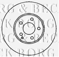 BBD4344 Borg&beck freno de disco delantero