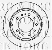 BBD4343 Borg&beck disco de freno trasero