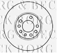 BBD4365 Borg&beck freno de disco delantero