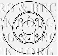 BBD4356 Borg&beck freno de disco delantero