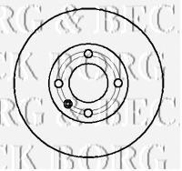 BBD4233 Borg&beck freno de disco delantero