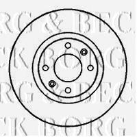 BBD4246 Borg&beck freno de disco delantero
