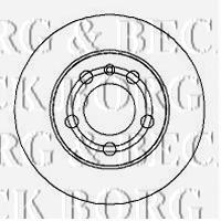 BBD4274 Borg&beck disco de freno trasero