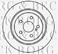 BBD4291 Borg&beck disco de freno trasero