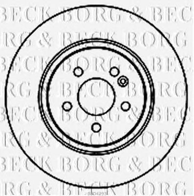 BBD4293 Borg&beck disco de freno trasero