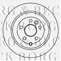 BBD4599 Borg&beck disco de freno trasero
