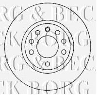 BBD4580 Borg&beck freno de disco delantero