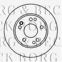 BBD4826 Borg&beck freno de disco delantero