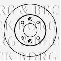 BBD4845 Borg&beck freno de disco delantero