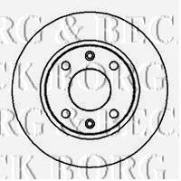 BBD4838 Borg&beck freno de disco delantero