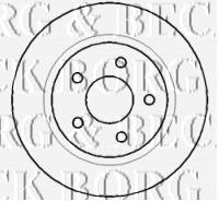 BBD4403 Borg&beck disco de freno trasero