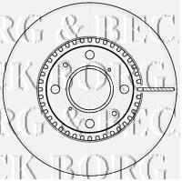 BBD4537 Borg&beck freno de disco delantero
