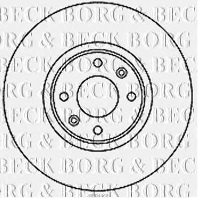 BBD4468 Borg&beck freno de disco delantero