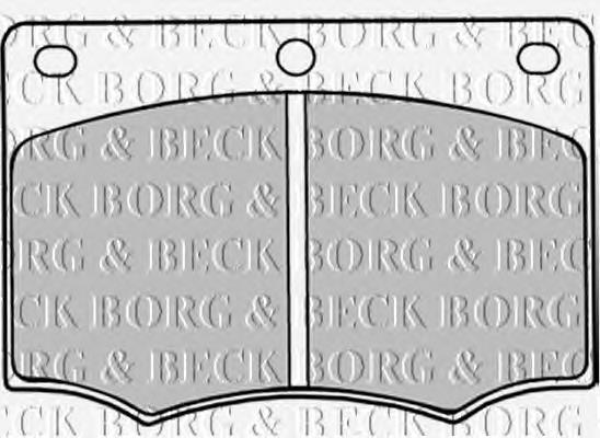 BBP1044 Borg&beck pastillas de freno delanteras